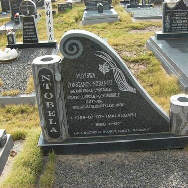 NTOBELA Vuyiwa Constance Nobantu nee MALANGABI 1956-1998