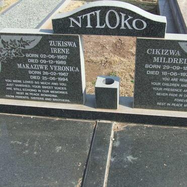 NTLOKO Zukiswa Irene 1967-1989 &amp; Makaziwe Veronica 1967-1994 :: Cikizwa Mildred 1897-1978