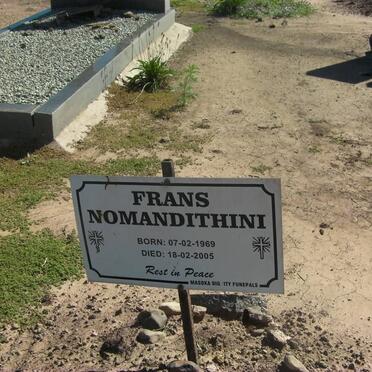 NOMANDITHINI Frans 1969-2005