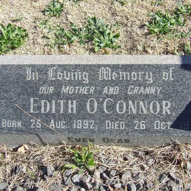 O'CONNOR Edith 1892-1972