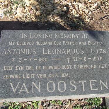 OOSTEN Antonius Leonardus, van 1931-1979