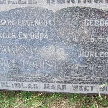 OPPERMAN Barend Daniel Louis 1895-1969