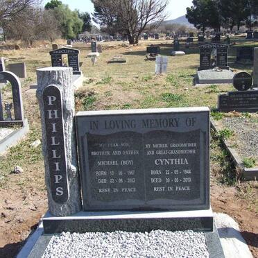 PHILLIPS Michael 1967-2002 :: PHILLIPS Cynthia 1944-2010