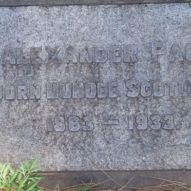 PAGE Alexander 1863-1933