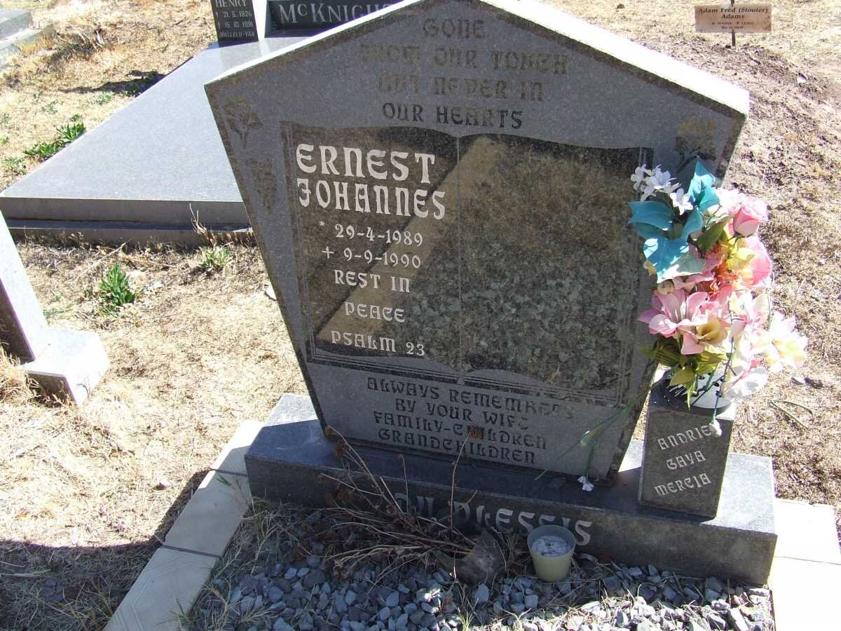 PLESSIS Ernest Johannes, du 1989-1990