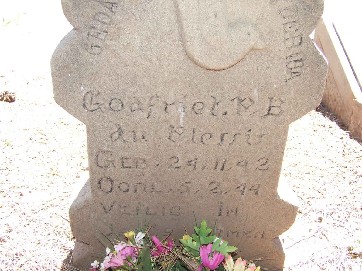 PLESSIS Godfriet P.E., du 1942-1944