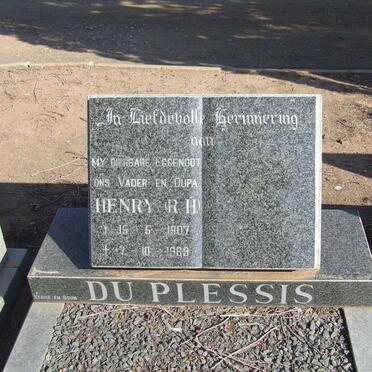 PLESSIS R.H., du 1907-1969