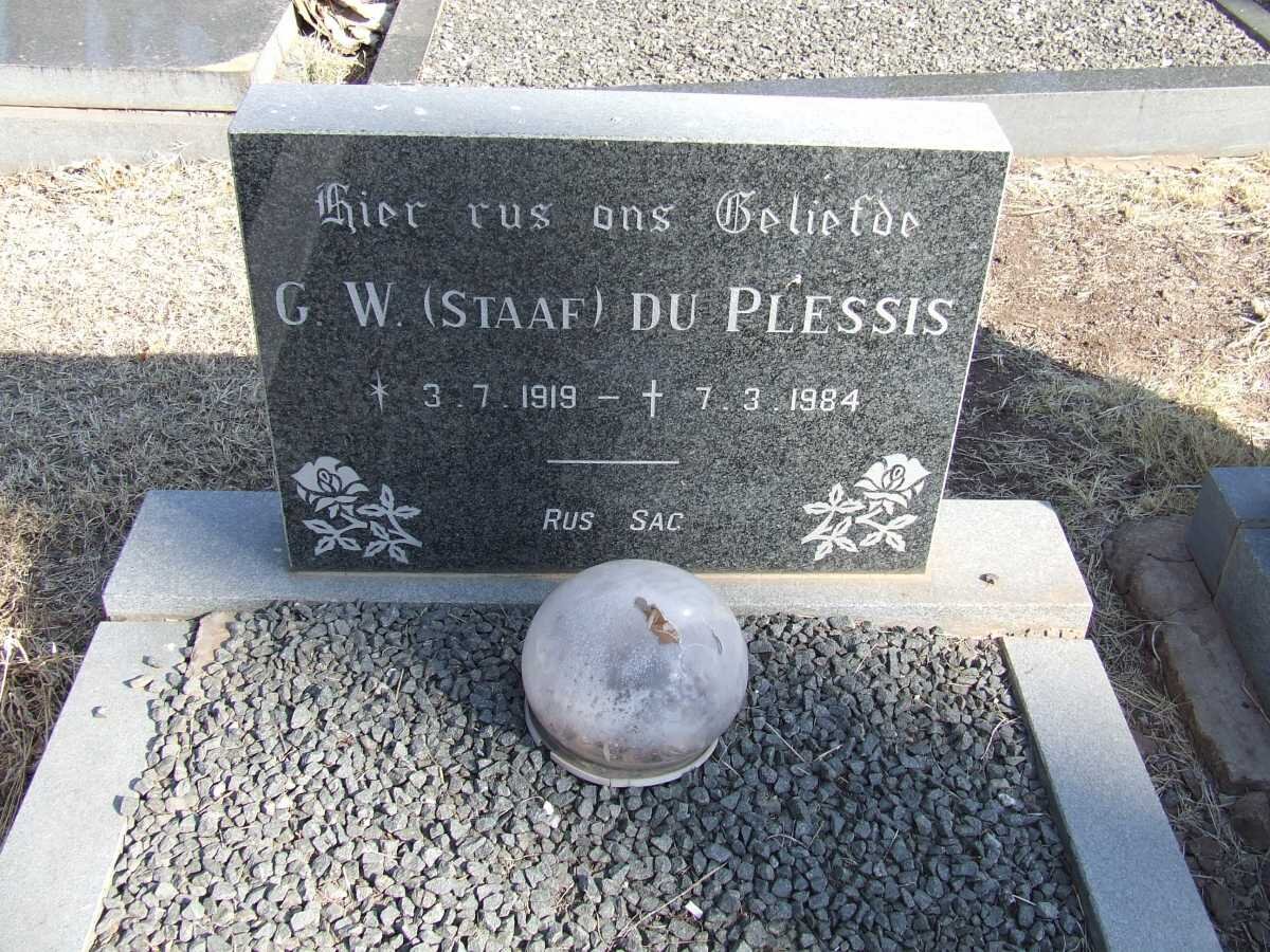 PLESSIS G.W., du 1919-1984