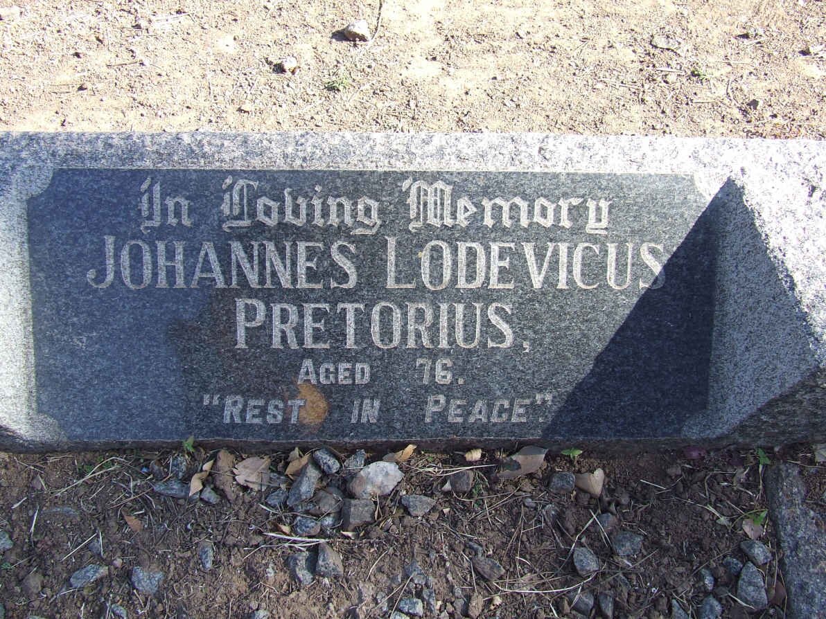 PRETORIUS Johannes Lodevicus