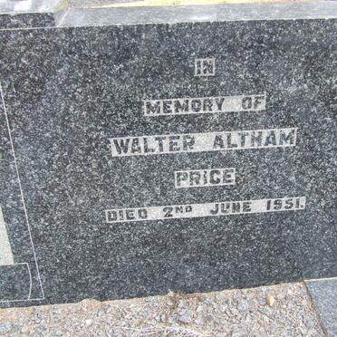 PRICE Walter Altham -1951 &amp; Susan Helen -1943