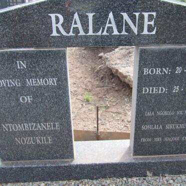 RALANE Ntombizanele Nozukile 1960-1997