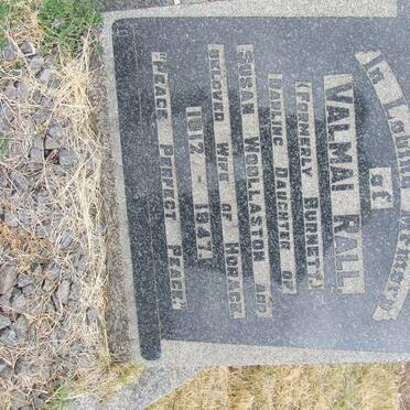 RALL Valmai formerly BURNETT 1912-1947