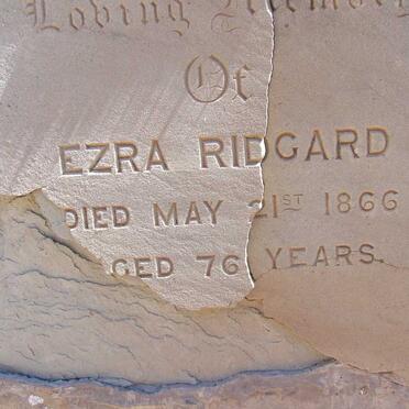 RIDGARD Ezra -1866 &amp; Elizabeth -1870 :: RIDGARD Robert Boyd -1885 