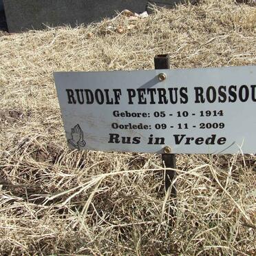 ROSSOUW Rudolf Petrus 1914-2009