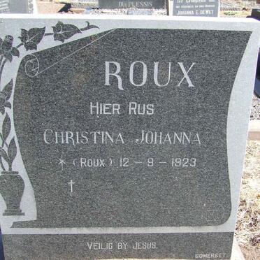 ROUX Christina Johanna nee ROUX 1923-