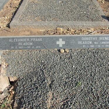 REABOW Alexander Frank 1907-1970 &amp; Dorothy Irene LINNENKOHL 1910-1991