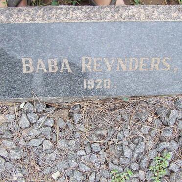 REYNDERS Baba -1920