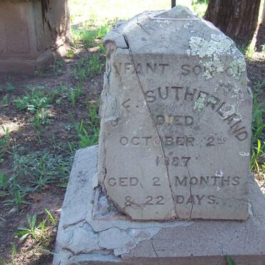 SUTHERLAND Baby -1887