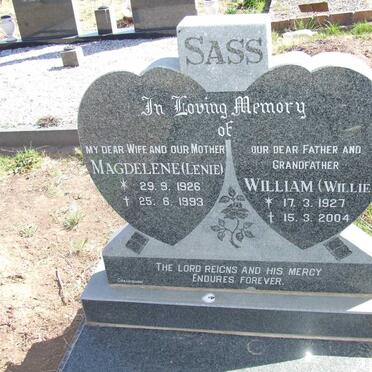SASS William 1927-2004 &amp; Magdelene 1926-1993