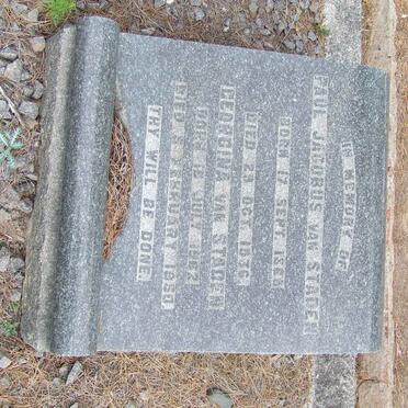 STADEN Paul Jacobus, van 1863-1936 &amp; Georgina 1862-1950