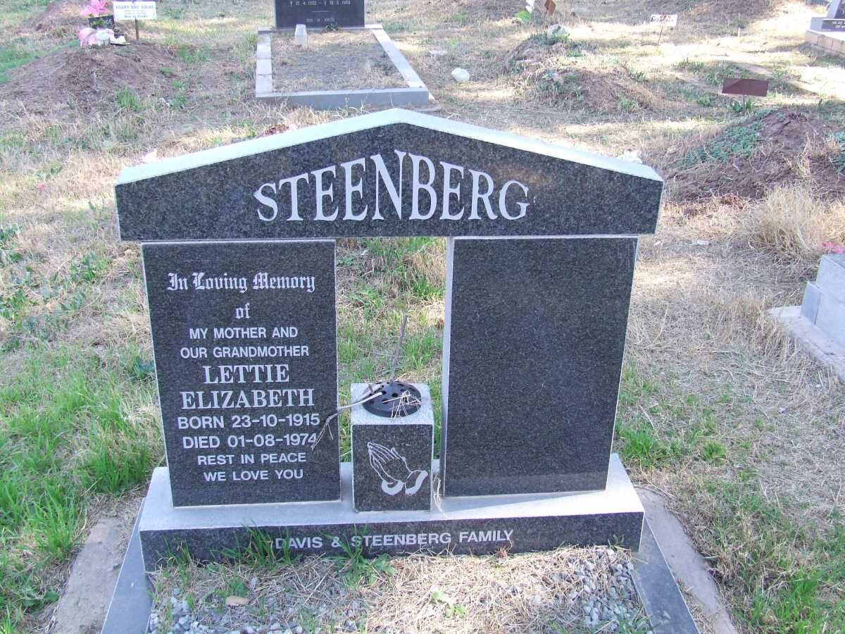 STEENBERG Lettie Elizabeth 1915-1974