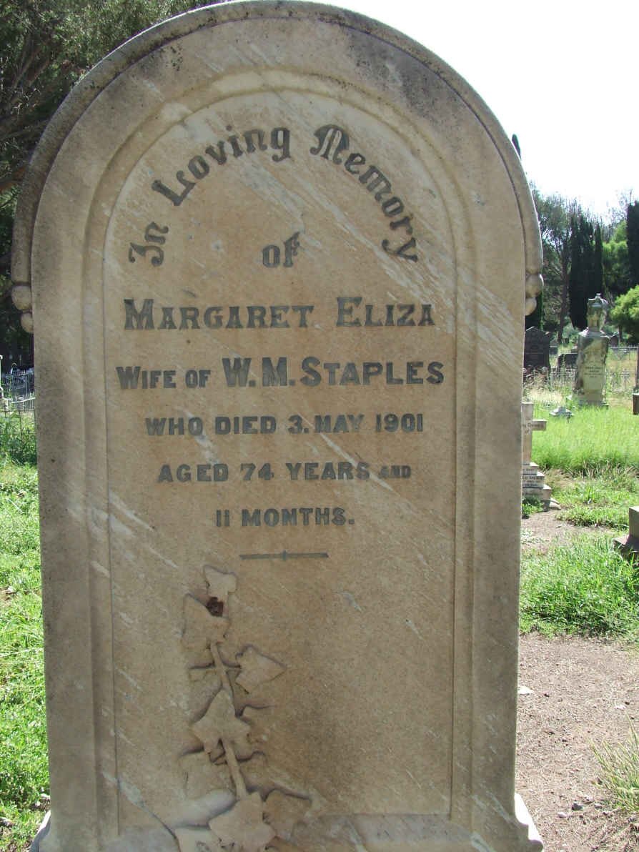 STAPLES Margaret Eliza -1901