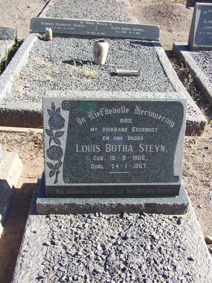 STEYN Louis Botha 1906-1967