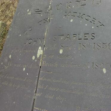STAPLES John -1856