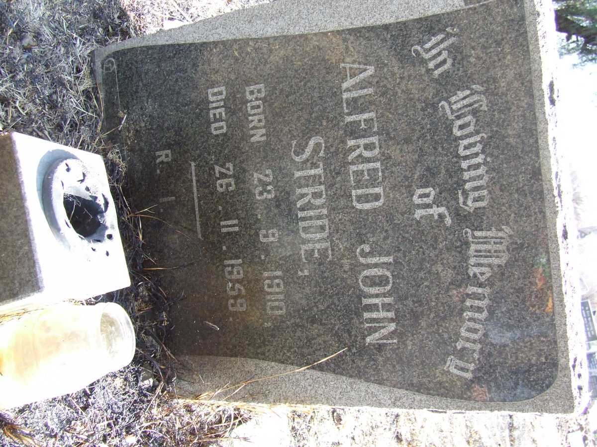 STRIDE Alfred John 1910-1959