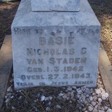 STADEN Basie Nicolas C., van 1942-1943
