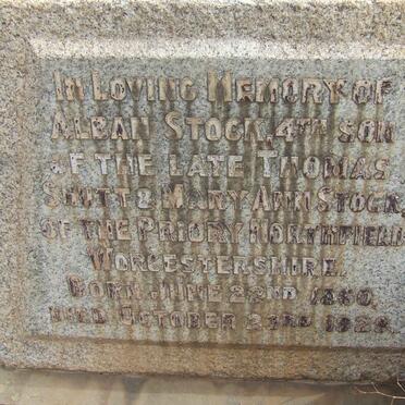 STOCK Alban 1880-1929