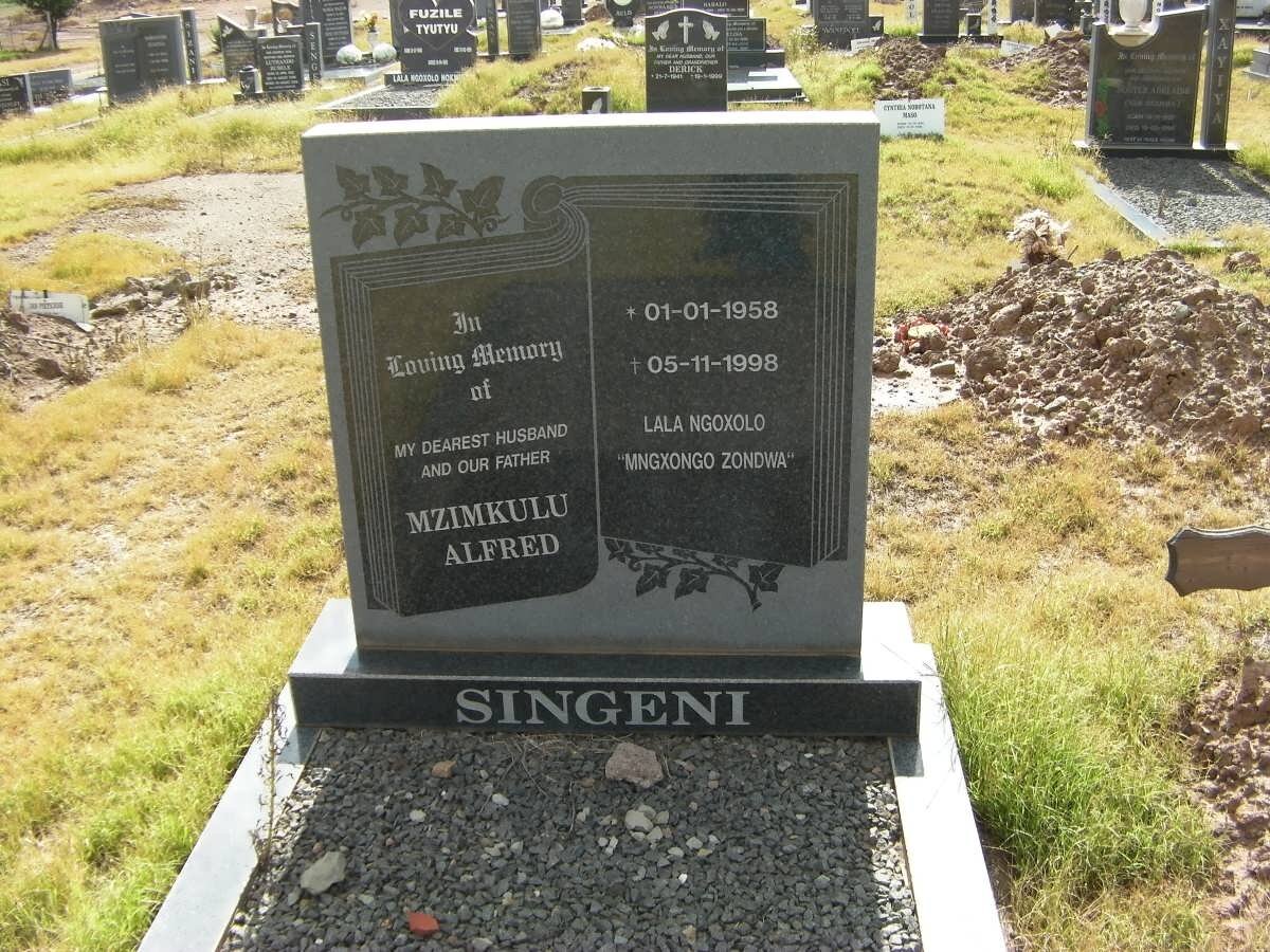 SINGENI Mzimkulu Alfred 1958-1998