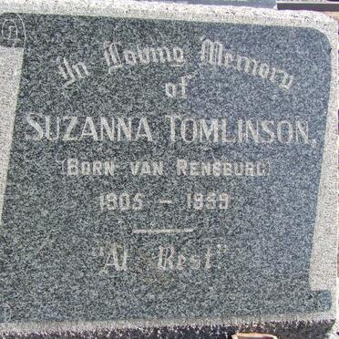TOMLINSON Suzanna nee VAN RENSBURG 1905-1959