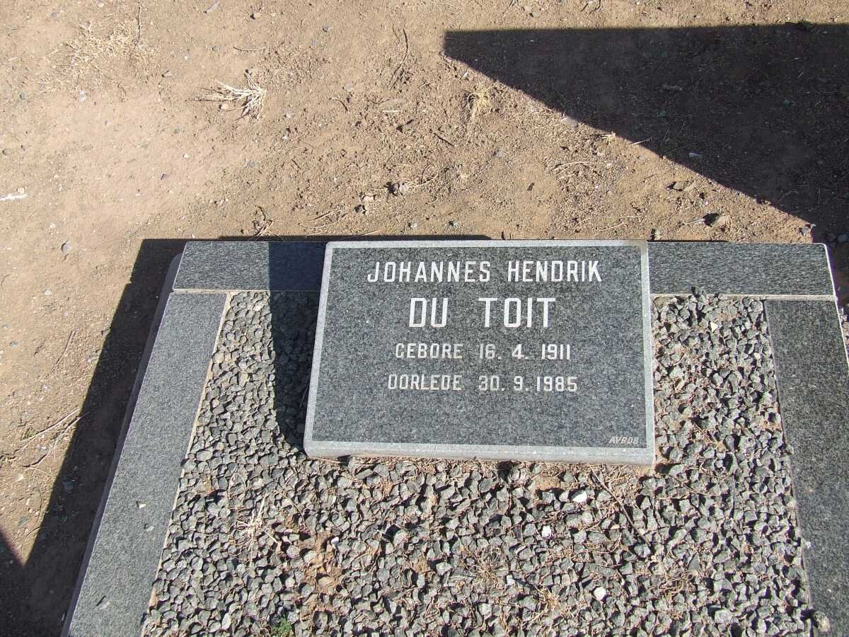 TOIT Johannes Hendrik, du 1911-1985