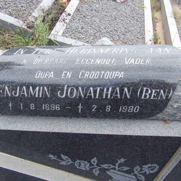 TONDER Benjamin Jonathan, van 1896-1980