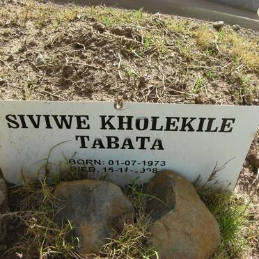 TABATA Siviwe Kholekile 1973-1998