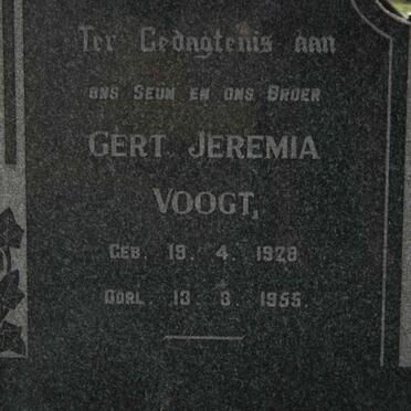 VOOGT Gert Jeremia 1928-1955