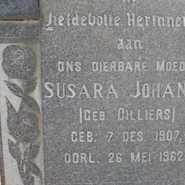 VORSTER Susara Johanna nee CILLIERS 1907-1962