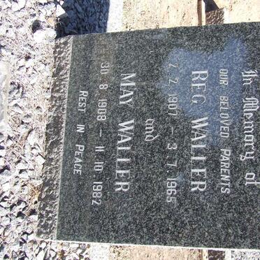 WALLER Reg 1907-1965 &amp; May 1908-1982