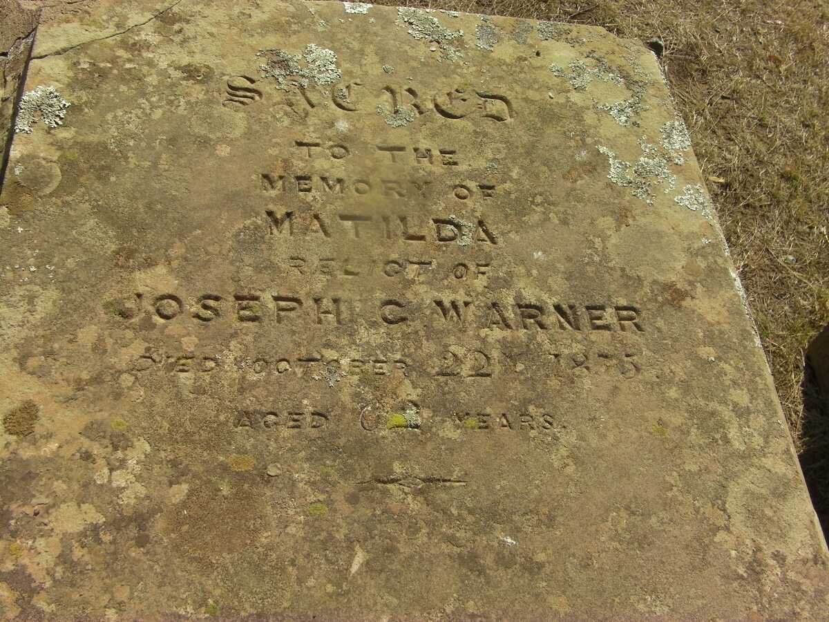 WARNER Matilda 1813-1875