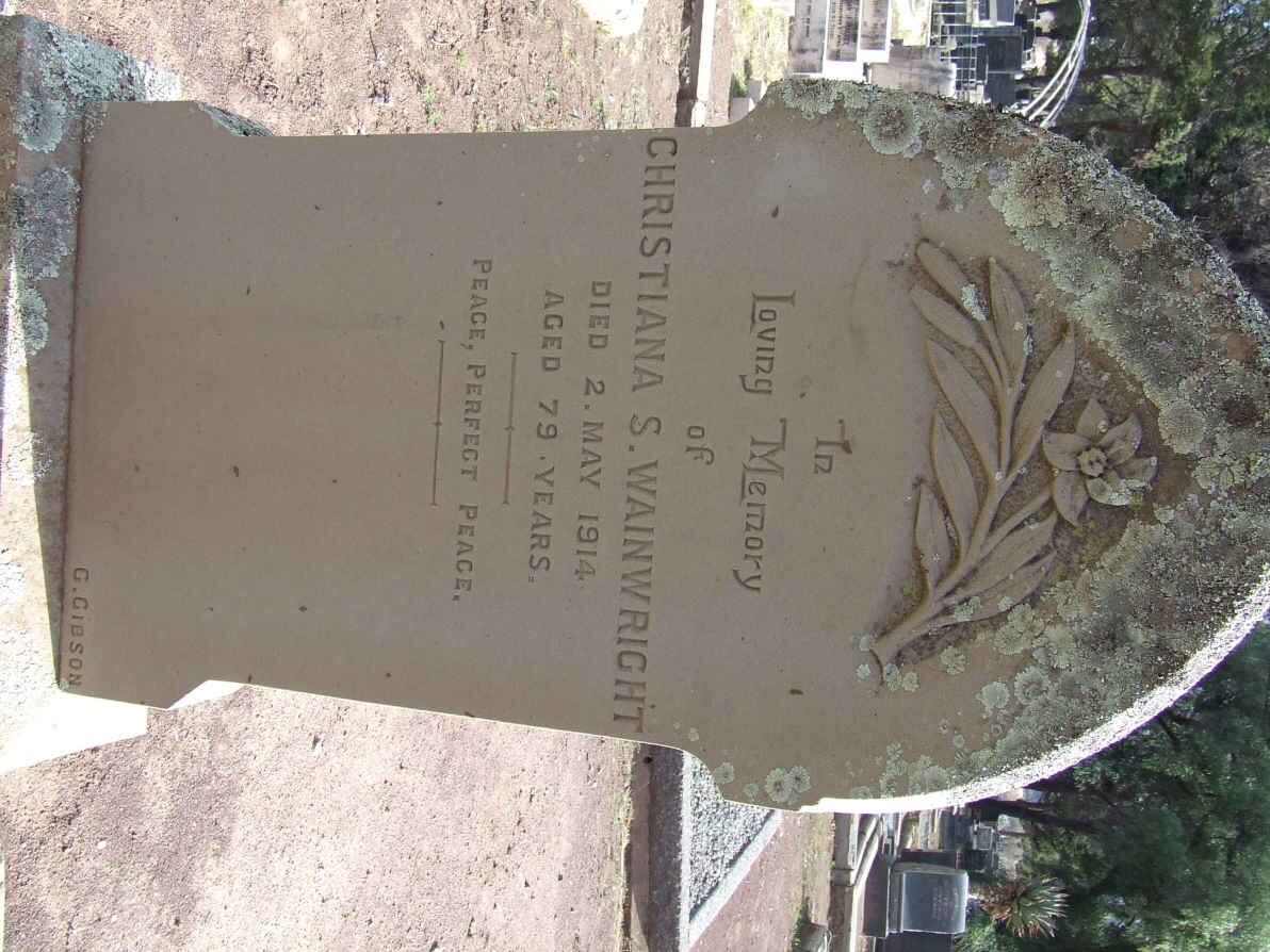 WAINWRIGHT Christiana S. -1914