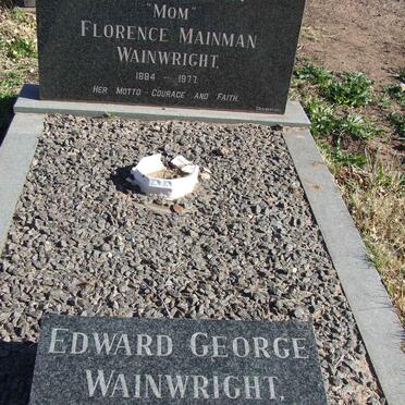 WAINWRIGHT Edward George 1886-1917 &amp; Florence Mainman 1884-1977
