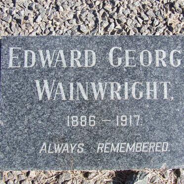 WAINWRIGHT Edward George 1886-1917 &amp; Florence Mainman 1884-1977