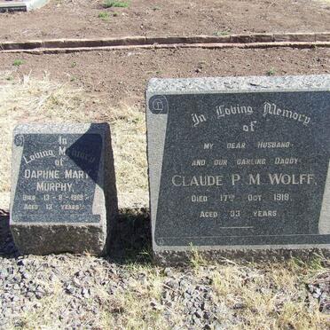 WOLFF Claude P.M. -1918 :: MURPHY Daphne Mary -1919