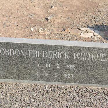 WHITEHEAD Gordon Frederick 1891-1927