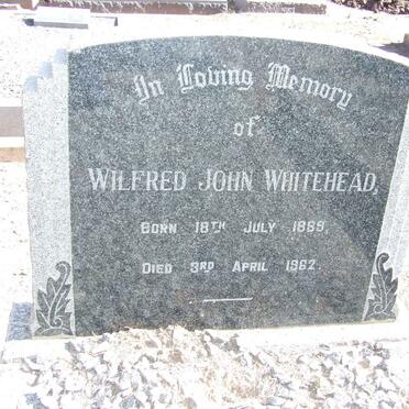 WHITEHEAD Wilfred John 1889-1962