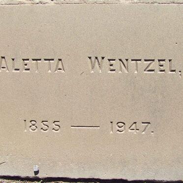 WENTZEL Aletta 1855-1947