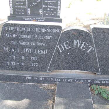 WET W.A.L., de 1915-1973