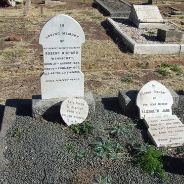 WINNICOTT Robert Richard 1884-1933 &amp; Elizabeth Jane AINSCOUCH 1895-1958