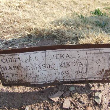ZIKIZA Culekazi Tobeka Mafungwashe 1952-1995